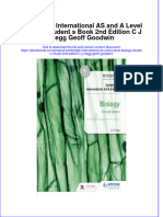 Download ebook Cambridge International As And A Level Biology Student S Book 2Nd Edition C J Clegg Geoff Goodwin online pdf all chapter docx epub 