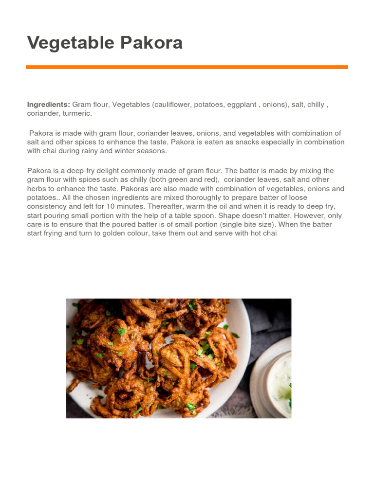 Pakora | PDF