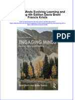 Engaging Minds Evolving Learning and Teaching 4Th Edition Davis Brent Francis Krista Online Ebook Texxtbook Full Chapter PDF