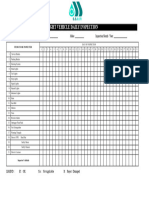 Light Vehicle Daily Inspection Checklist