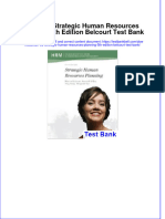 PDF CDN Ed Strategic Human Resources Planning 5Th Edition Belcourt Test Bank Online Ebook Full Chapter