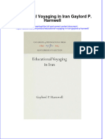 Download Educational Voyaging In Iran Gaylord P Harnwell online ebook  texxtbook full chapter pdf 