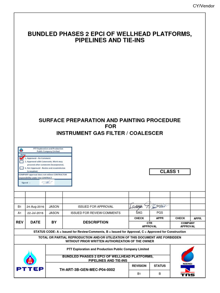 Surface Preparation Procedure for EPCI | PDF | Technology & Engineering