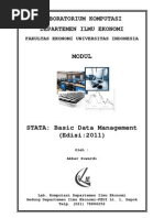 Download MODUL STATA - Data Management 2011 by Akbar Suwardi SN73423754 doc pdf