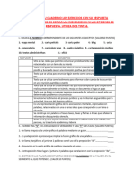 Redacta en Tu Cuaderno Los Ejercicios Con Su Respuesta Correcta. No Debes de Copiar Las Indicaciones Ni Las Opciones de Respuesta. Utiliza Dos Tintas