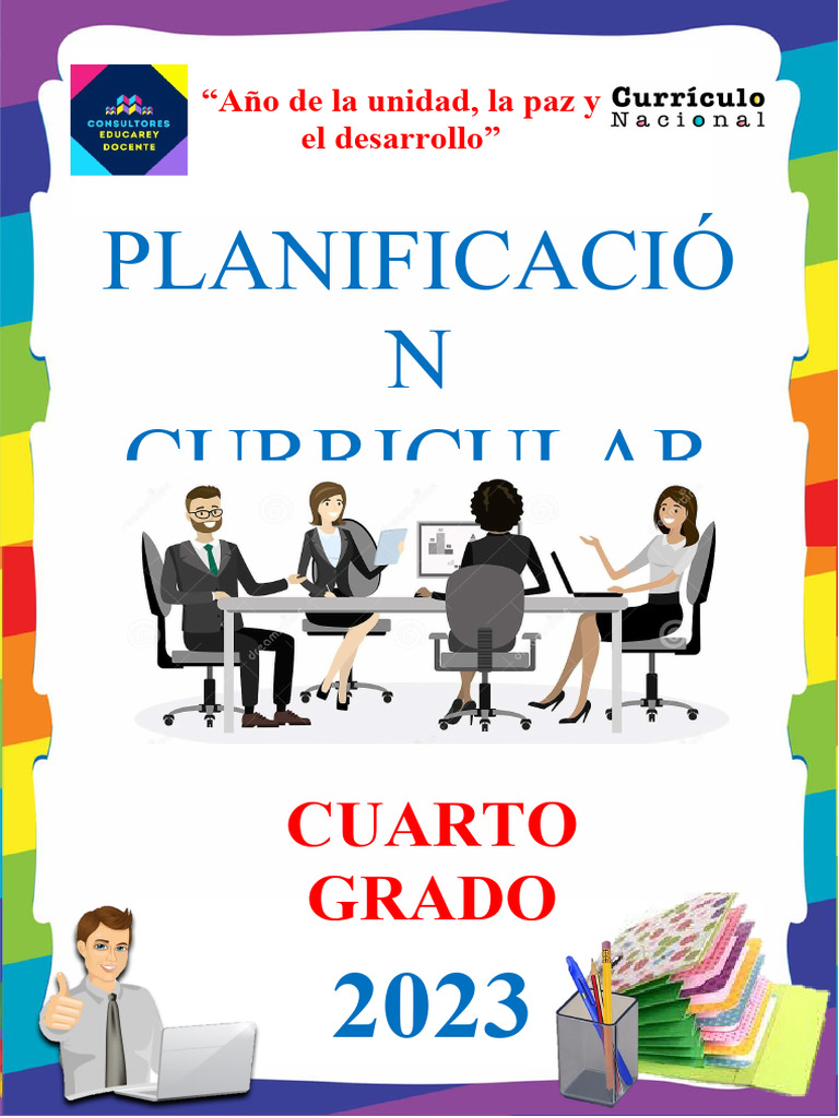 Ultimo Planificacion Anual - 2023 Cuarto Grado | PDF | Aprendizaje ...