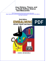 Download Embalming History Theory And Practice Sixth Edition Sharon Gee Mascarello online ebook  texxtbook full chapter pdf 