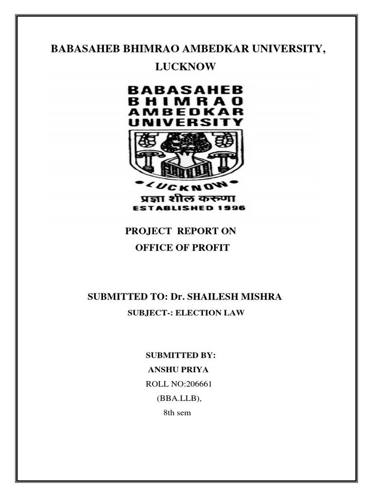 Office of Profit PDF Separation Of Powers Supreme Court Of India Office of Profit PDF Separation Of Powers Supreme Court Of India