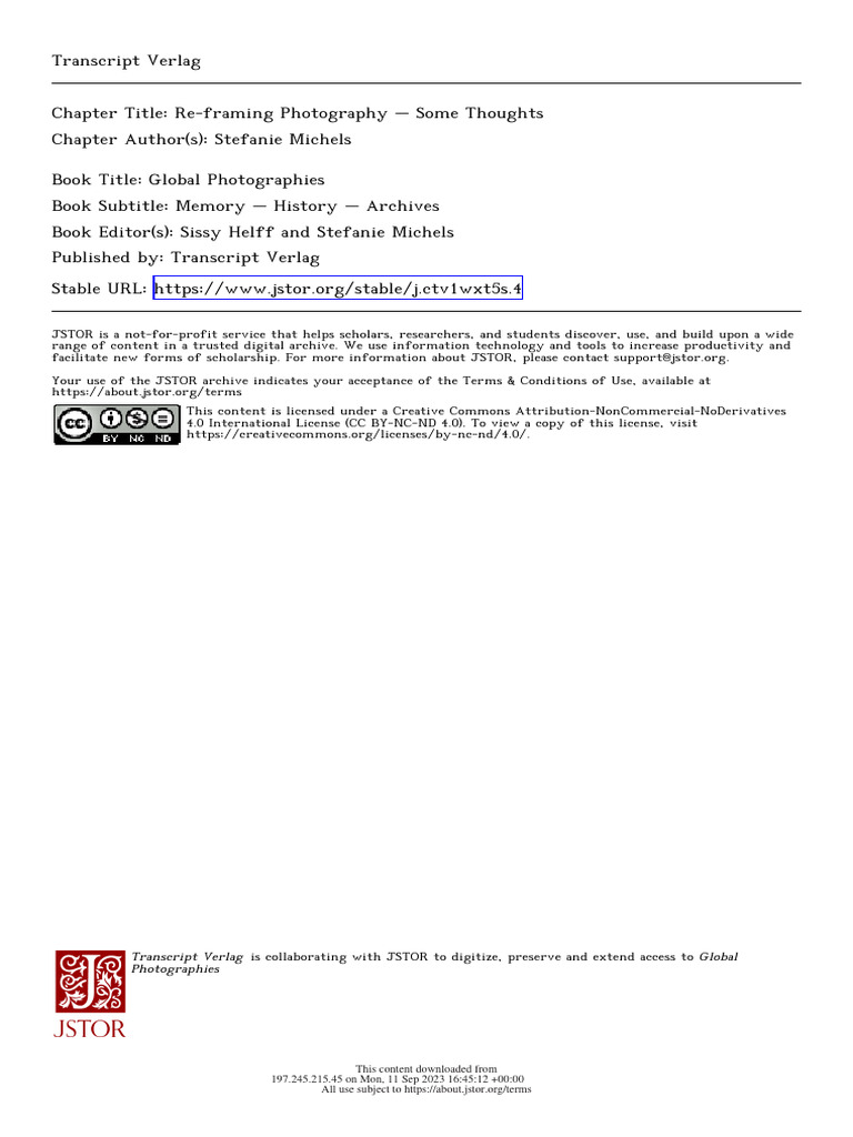 Global Perspectives on Photography History | PDF | Creative Commons ...