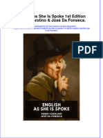 Download English As She Is Spoke 1St Edition Pedro Carolino Jose Da Fonseca online ebook  texxtbook full chapter pdf 