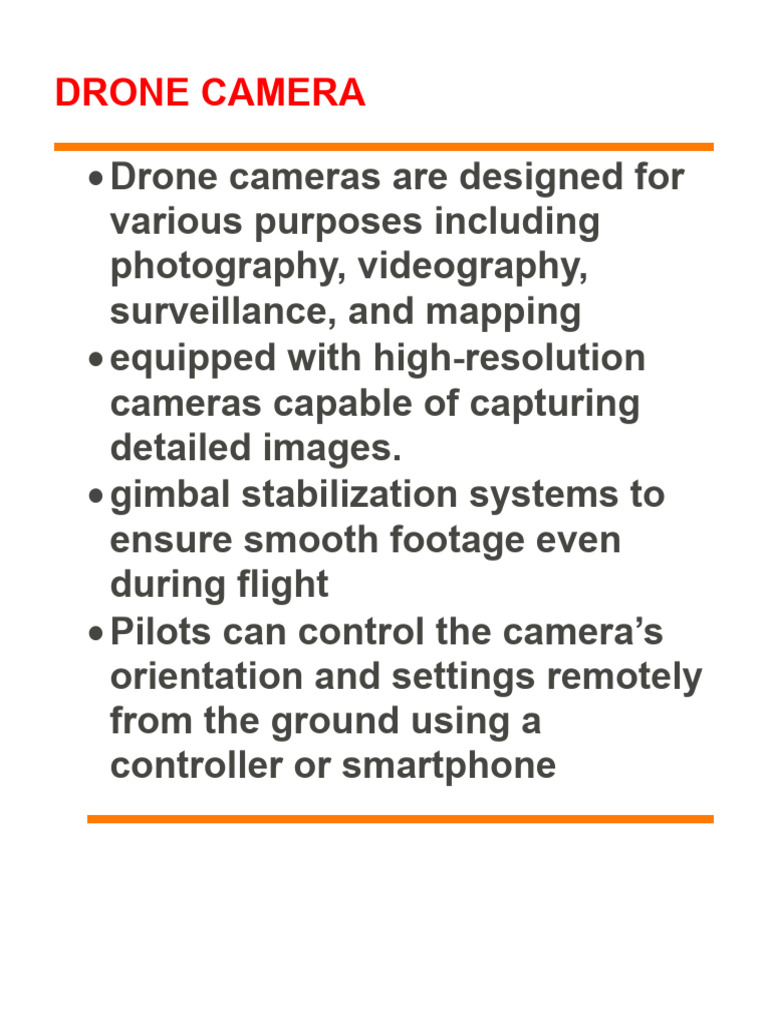 Advanced Drone Camera Features | PDF | Technology & Engineering