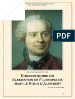 Ensaios Sobre Os Elementos de Filosofia de Jean Le Rond D'alembert