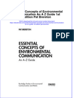 Essential Concepts of Environmental Communication An A Z Guide 1St Edition Pat Brereton Online Ebook Texxtbook Full Chapter PDF