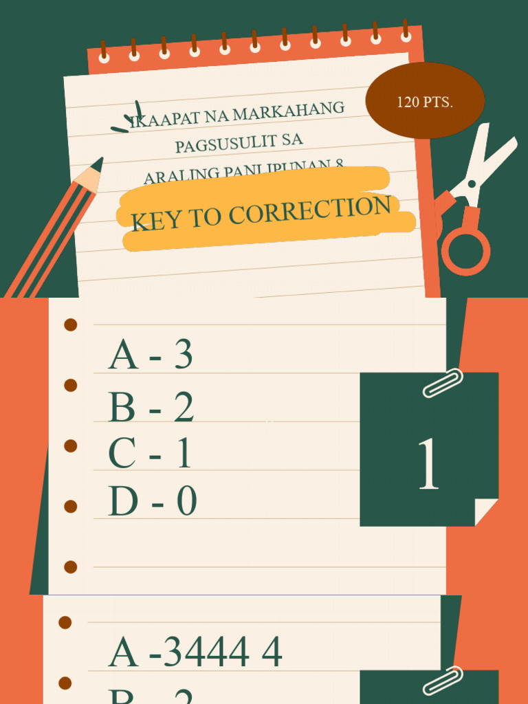 Ap8 Quarter 4 Key To Correction | PDF
