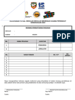 Borang Pendaftaran Futsal 2023