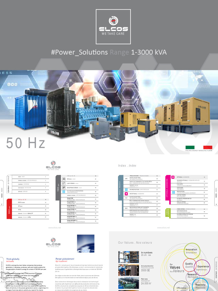 Solutions Énergétiques Elcos 1-3000 kVA | PDF | Ingénierie