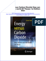 Energy Versus Carbon Dioxide How Can We Save The World 59 Theses 1St Edition Stan Online Ebook Texxtbook Full Chapter PDF