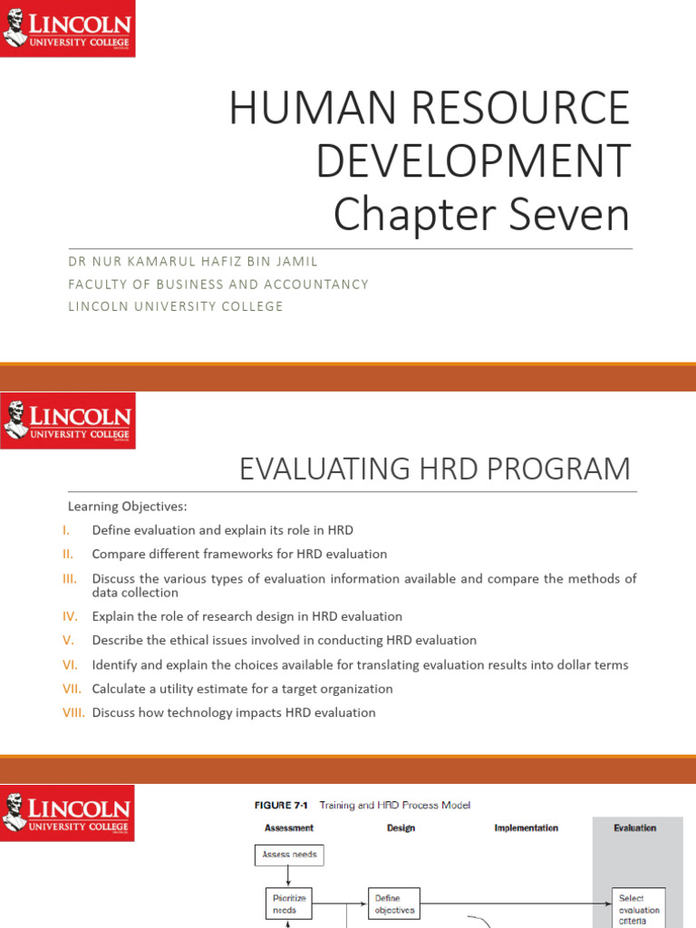 HRD CHP 7 | PDF | Evaluation | Cost–Benefit Analysis