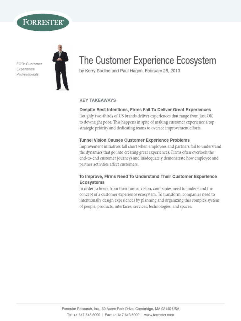 The Customer Experience Ecosystem - Kennissessie 2014 | PDF | Customer ...