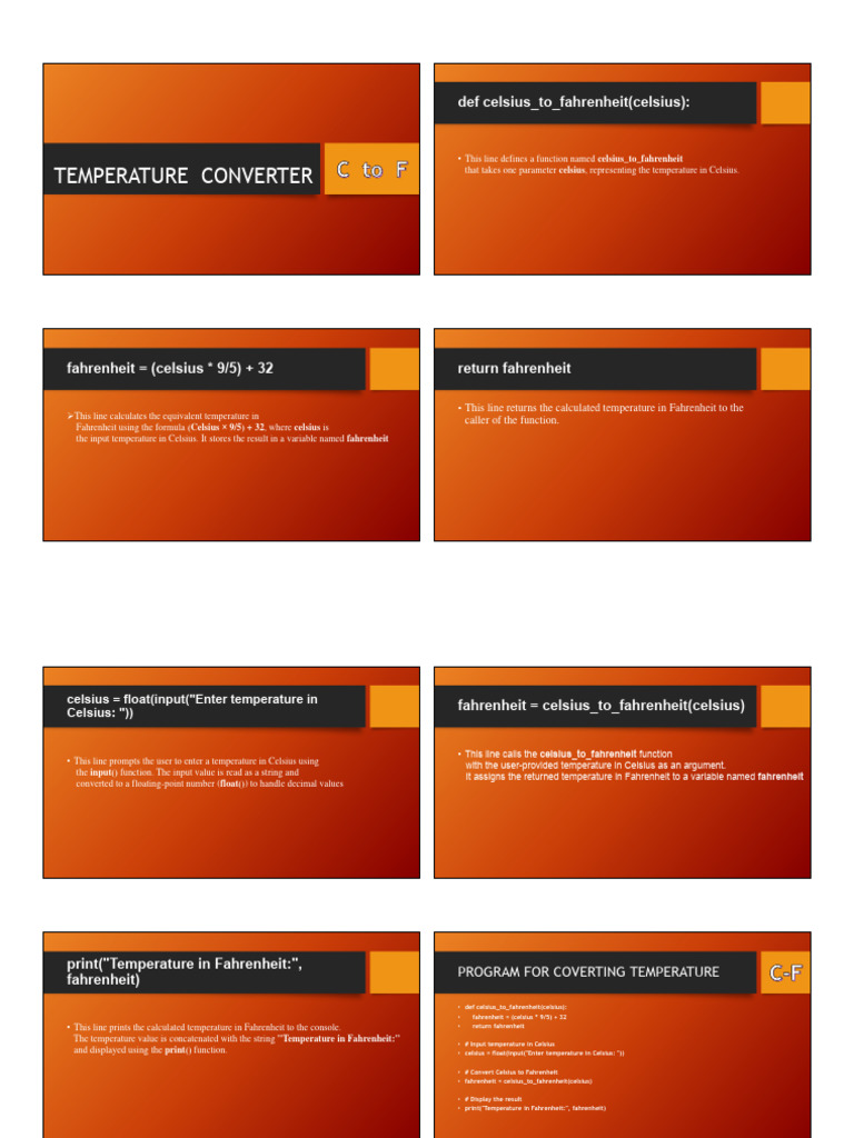 Celsius to Fahrenheit Converter | PDF | Fahrenheit | Temperature