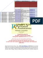 Detailed Instructions For PT Online Assistant by Piece Position Average Time Commitment (8-16