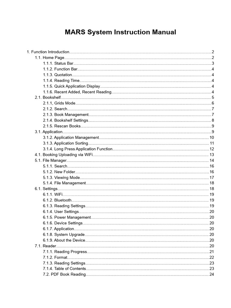 MARS System Instruction Manual | PDF | Icon (Computing) | Computer File
