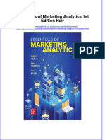 Essentials of Marketing Analytics 1St Edition Hair Online Ebook Texxtbook Full Chapter PDF