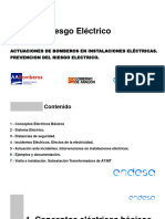 Actuaciones de Bomberos en Instalaciones Eléctricas. Prevencion Del Riesgo Electrico