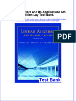 PDF Linear Algebra and Its Applications 5Th Edition Lay Test Bank Online Ebook Full Chapter