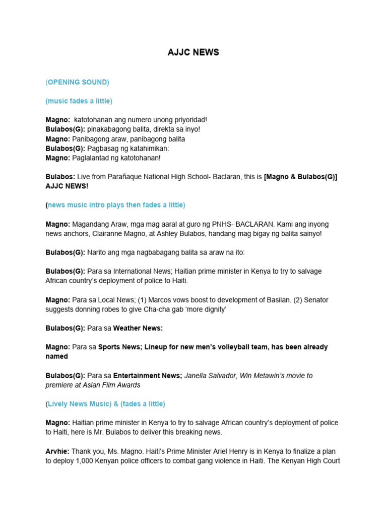 Script BROADCASTj | PDF | United States Senate | Government