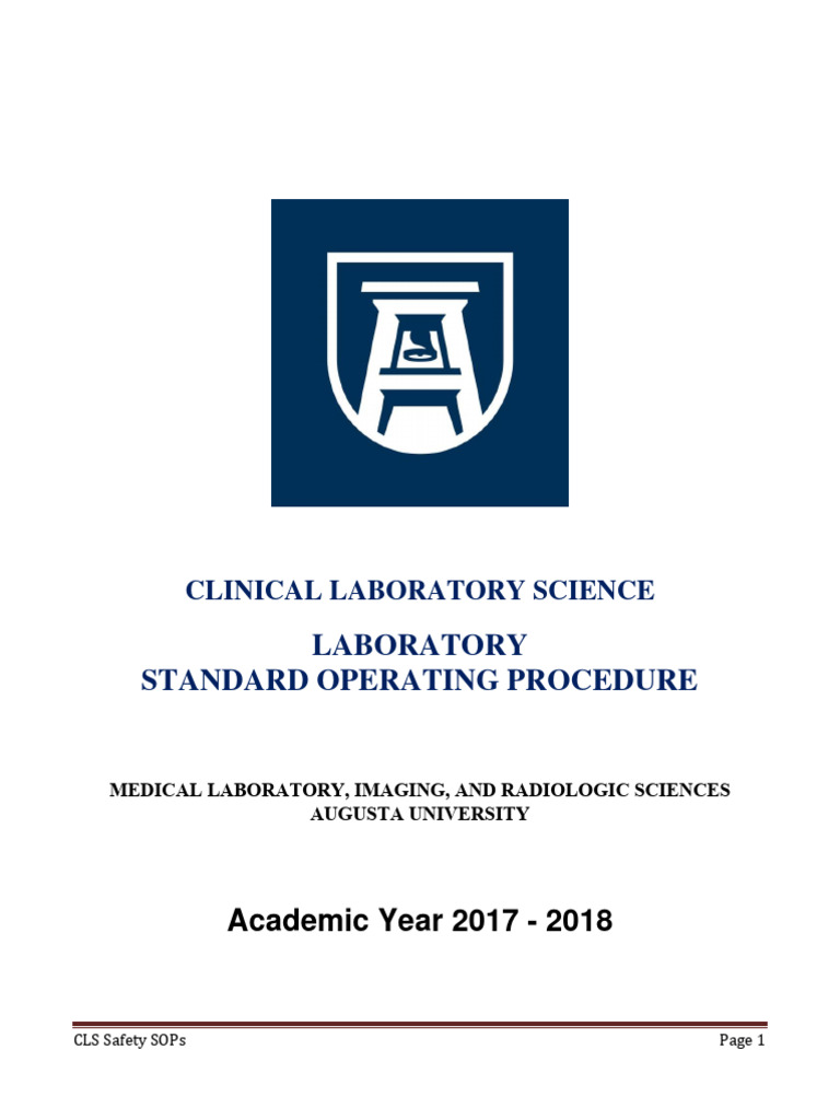 On campus sop cls lab 2017 2018 final v 2 8 1 17 pdf laboratories