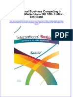 PDF International Business Competing in The Global Marketplace Hill 10Th Edition Test Bank Online Ebook Full Chapter