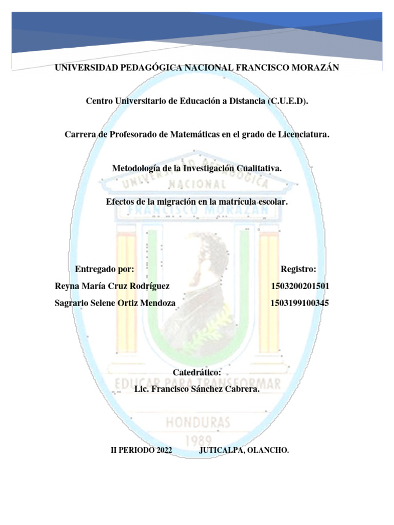 Efectos de La Migración Escolar | PDF | Migración humana | Abuso infantil