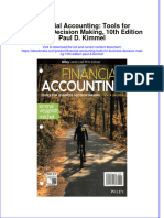 Financial Accounting Tools For Business Decision Making 10Th Edition Paul D Kimmel Online Ebook Texxtbook Full Chapter PDF