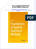 Foundations of Applied Statistical Methods 2Nd Edition Hang Lee 2 Online Ebook Texxtbook Full Chapter PDF