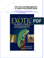 Exotic Animal Care and Management 2Nd Edition Judah Vicki Nuttall Kathy Online Ebook Texxtbook Full Chapter PDF