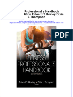 Fitness Professional S Handbook Seventh Edition Edward T Howley Dixie L Thompson Online Ebook Texxtbook Full Chapter PDF