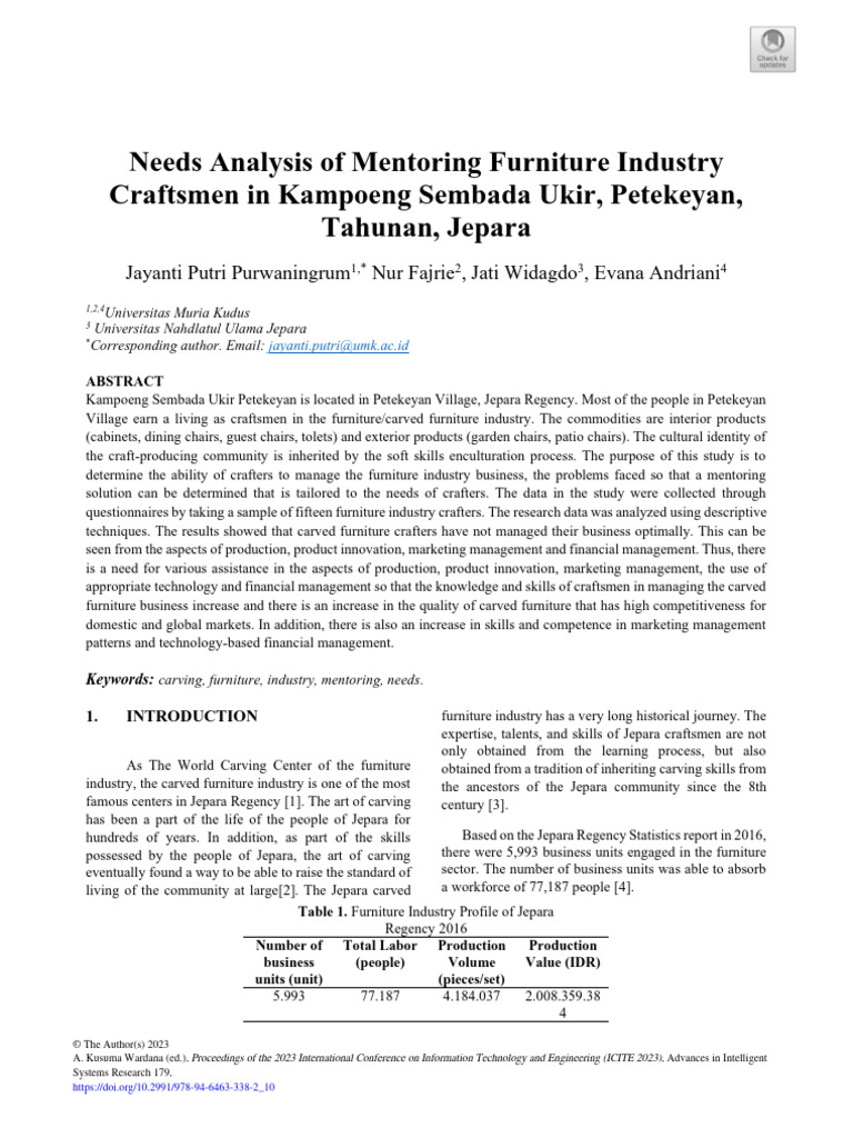 needs-analysis-of-mentoring-furniture-industry-craftsmen-in-kampoeng