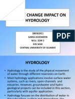 Climate Change Impact On Hydrology