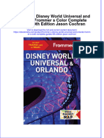 Frommer S Disney World Universal and Orlando Frommer S Color Complete Guides 9Th Edition Jason Cochran Online Ebook Texxtbook Full Chapter PDF