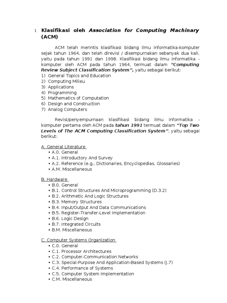 Klasifikasi | PDF | Computing | Computer Programming