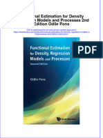 Functional Estimation For Density Regression Models and Processes 2Nd Edition Odile Pons Online Ebook Texxtbook Full Chapter PDF