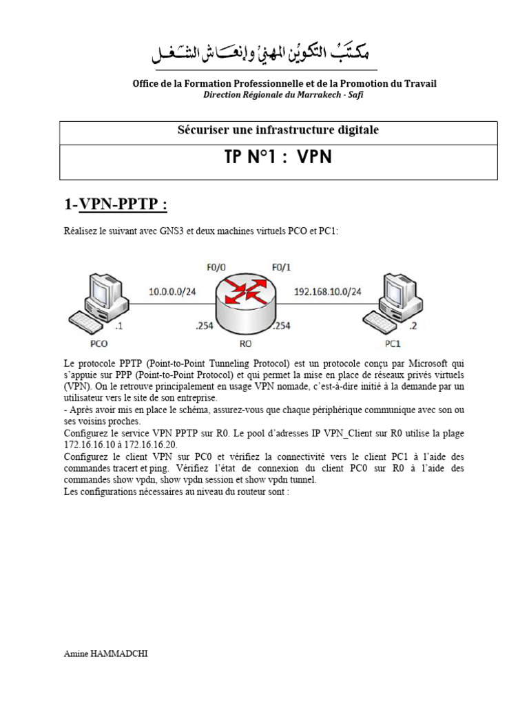Configuration VPN IPsec avec GNS3 | PDF | Réseau privé virtuel ...