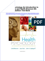 PDF Health Psychology An Introduction To Behavior and Health Brannon 8Th Edition Test Bank Online Ebook Full Chapter