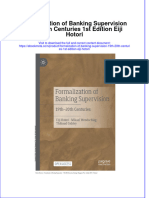 Formalization of Banking Supervision 19Th 20Th Centuries 1St Edition Eiji Hotori Online Ebook Texxtbook Full Chapter PDF