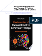 Fundamentals of Rational Emotive Behaviour Therapy A Training Handbook 3Rd Edition Windy Dryden Online Ebook Texxtbook Full Chapter PDF
