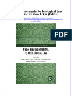 Ebook From Environmental To Ecological Law 1St Edition Kirsten Anker Editor Online PDF All Chapter