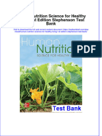 PDF Human Nutrition Science For Healthy Living 1St Edition Stephenson Test Bank Online Ebook Full Chapter