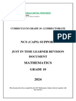 GR 10 Maths Revision Document 2024