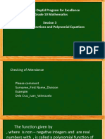 Grade 10 Session 3 Polynomial Functions